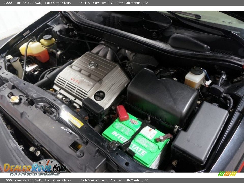 2000 Lexus RX 300 AWD Black Onyx / Ivory Photo #36