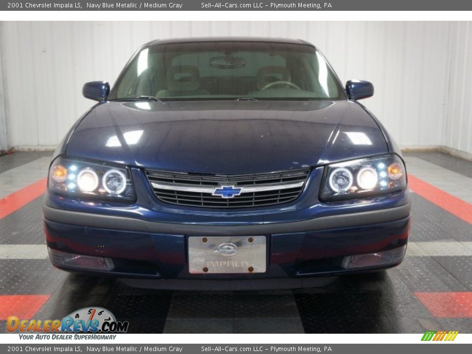 2001 Chevrolet Impala LS Navy Blue Metallic / Medium Gray Photo #4
