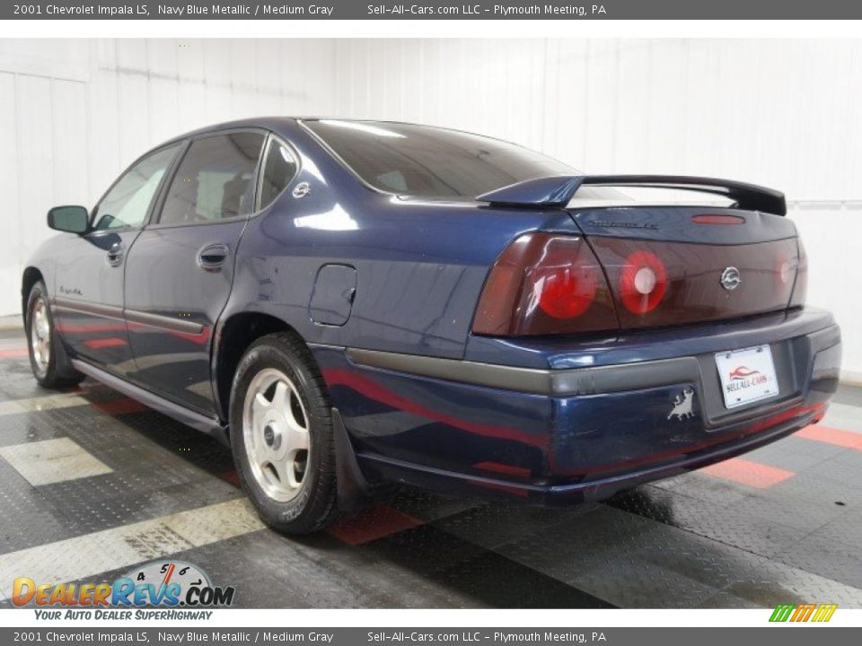 2001 Chevrolet Impala LS Navy Blue Metallic / Medium Gray Photo #10