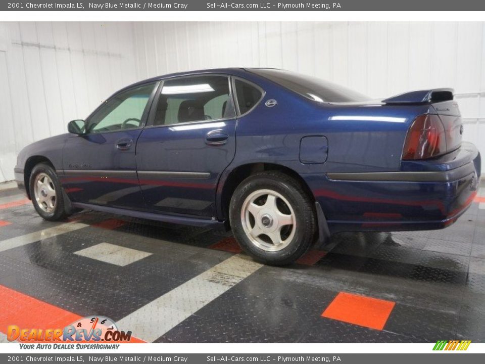2001 Chevrolet Impala LS Navy Blue Metallic / Medium Gray Photo #11
