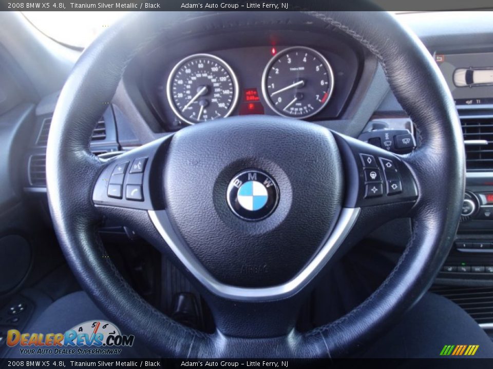 2008 BMW X5 4.8i Titanium Silver Metallic / Black Photo #8