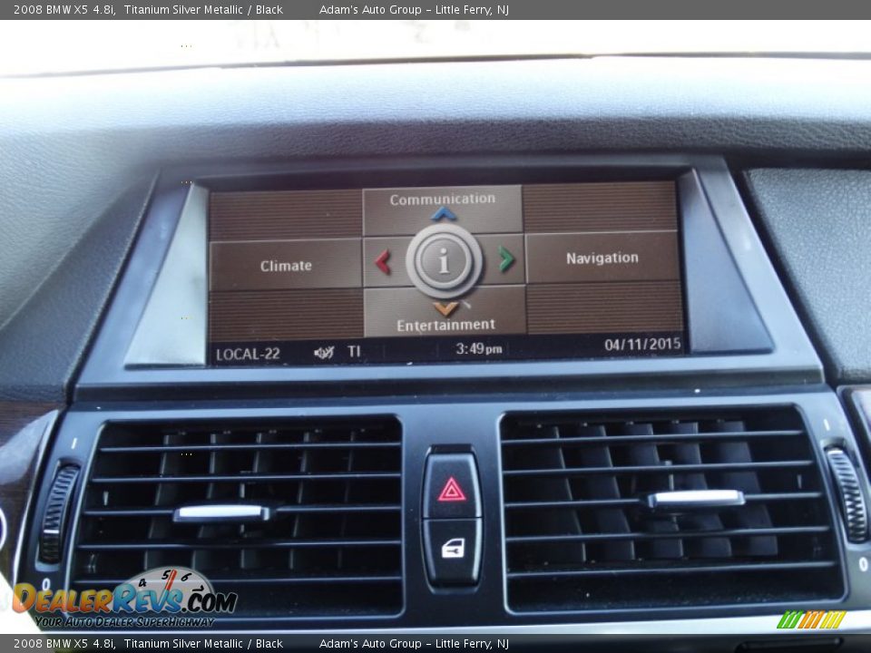 2008 BMW X5 4.8i Titanium Silver Metallic / Black Photo #10