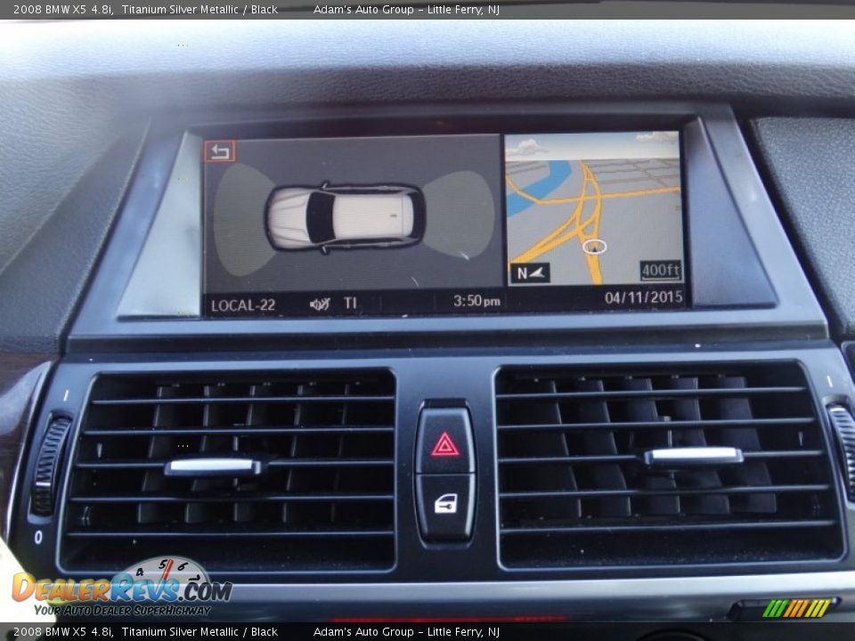 2008 BMW X5 4.8i Titanium Silver Metallic / Black Photo #12