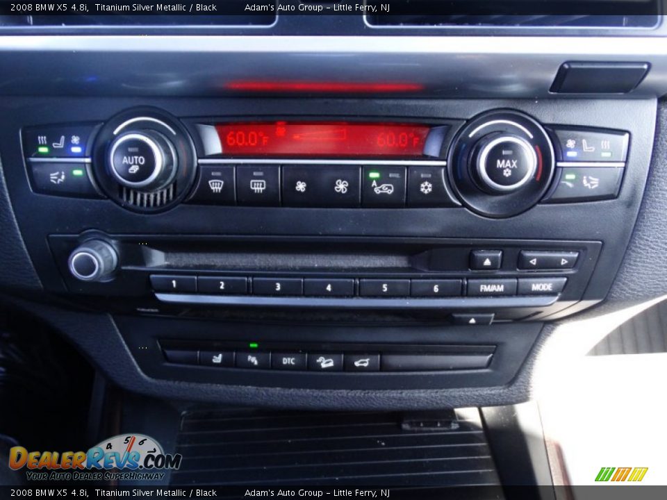 2008 BMW X5 4.8i Titanium Silver Metallic / Black Photo #13