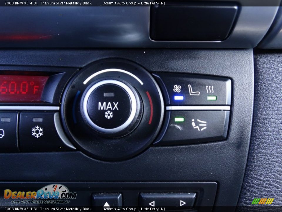 2008 BMW X5 4.8i Titanium Silver Metallic / Black Photo #15