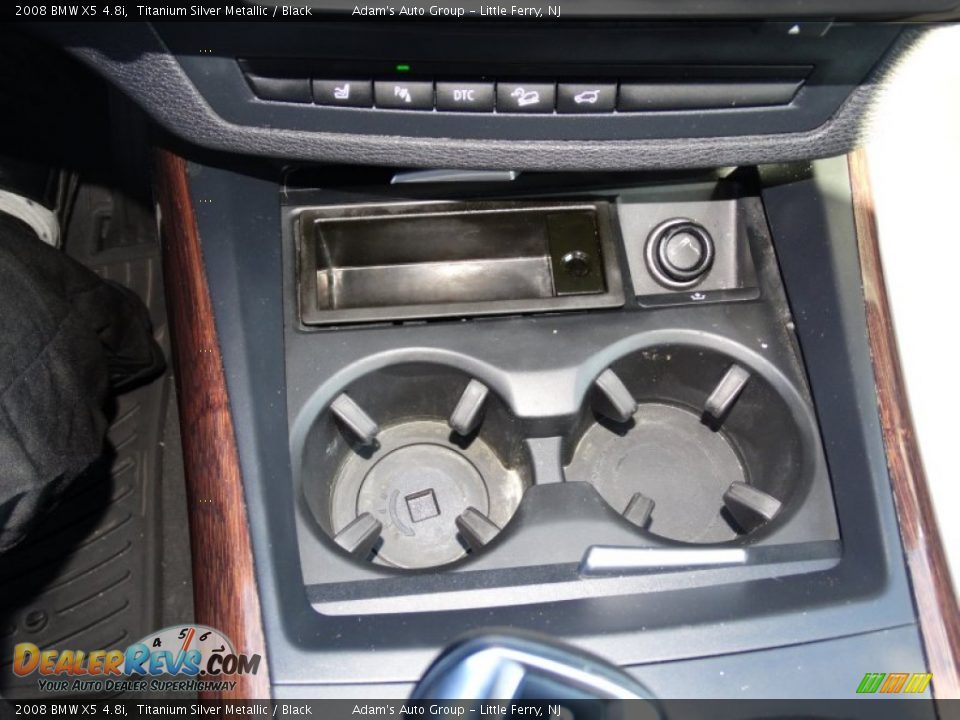 2008 BMW X5 4.8i Titanium Silver Metallic / Black Photo #16