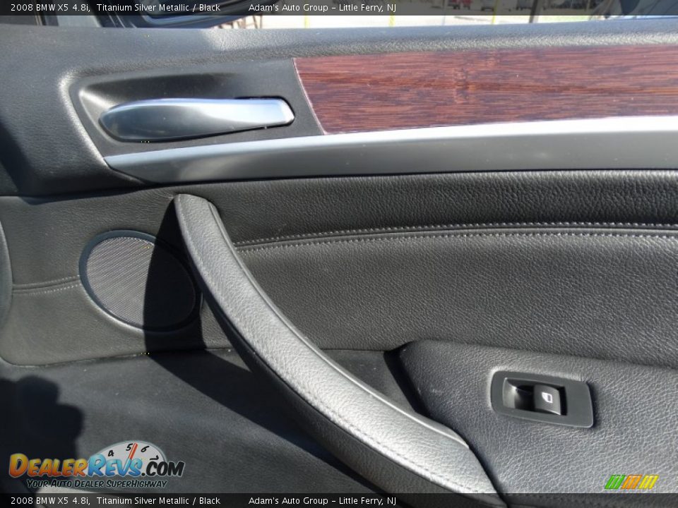 2008 BMW X5 4.8i Titanium Silver Metallic / Black Photo #17