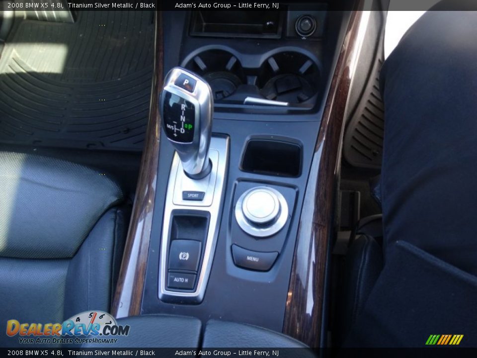 2008 BMW X5 4.8i Titanium Silver Metallic / Black Photo #20