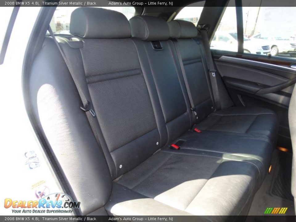 2008 BMW X5 4.8i Titanium Silver Metallic / Black Photo #26