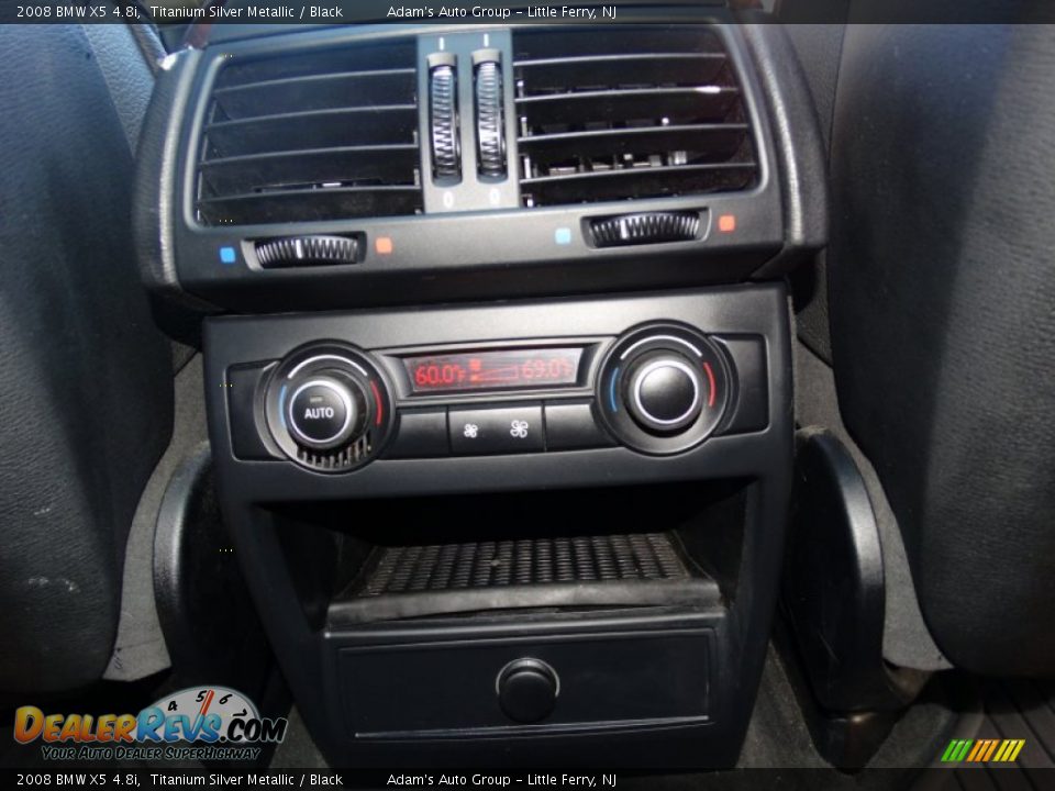 2008 BMW X5 4.8i Titanium Silver Metallic / Black Photo #28