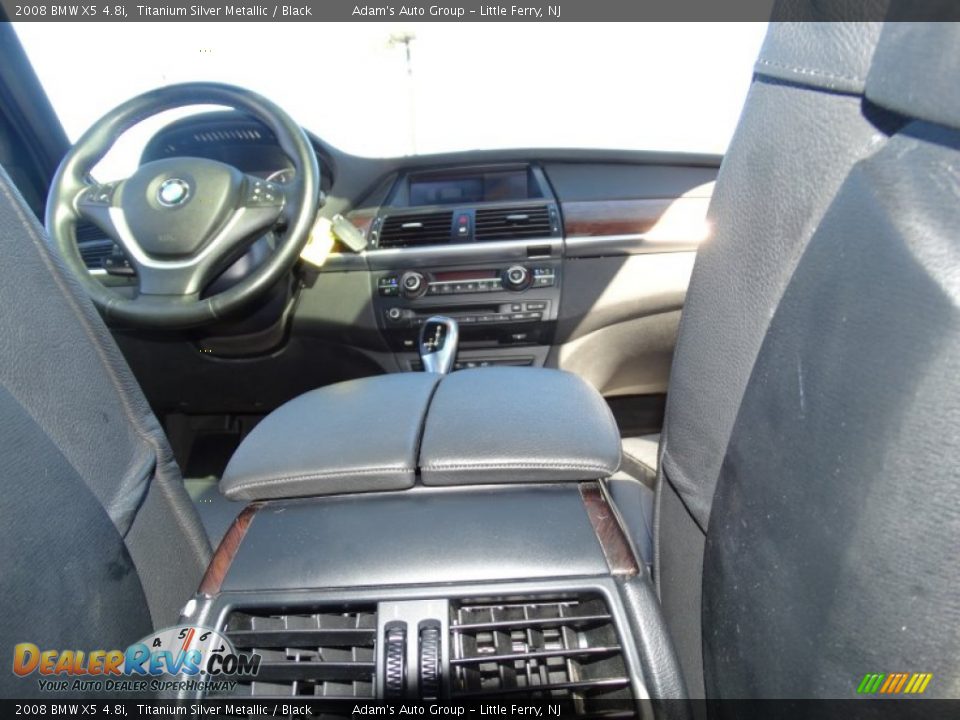 2008 BMW X5 4.8i Titanium Silver Metallic / Black Photo #29