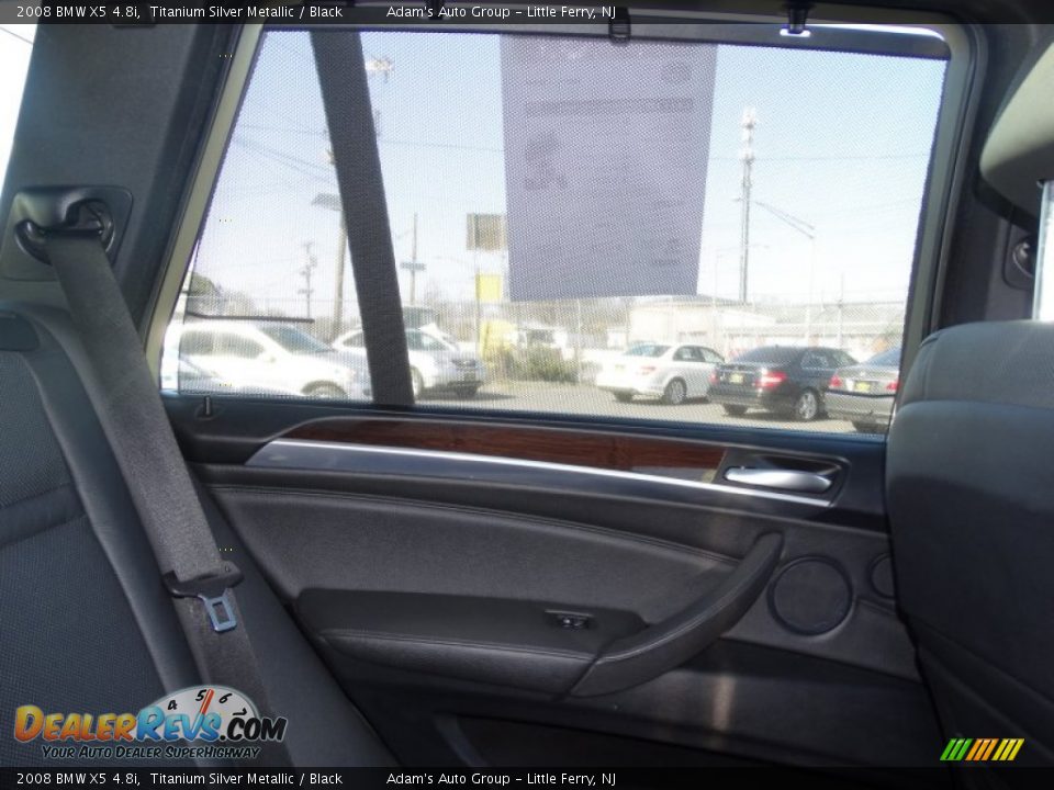 2008 BMW X5 4.8i Titanium Silver Metallic / Black Photo #31