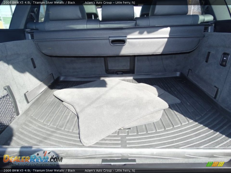 2008 BMW X5 4.8i Titanium Silver Metallic / Black Photo #32