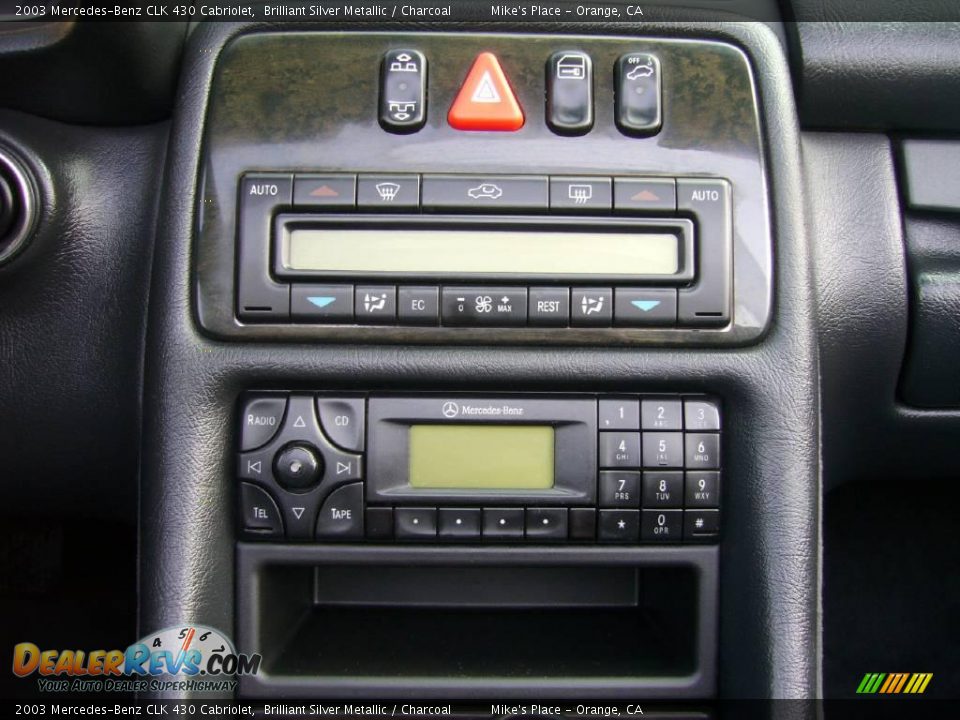 2003 Mercedes-Benz CLK 430 Cabriolet Brilliant Silver Metallic / Charcoal Photo #31