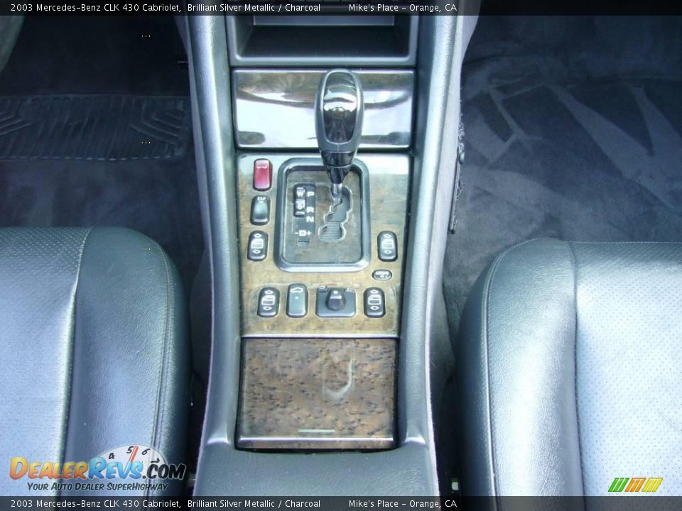 2003 Mercedes-Benz CLK 430 Cabriolet Brilliant Silver Metallic / Charcoal Photo #32