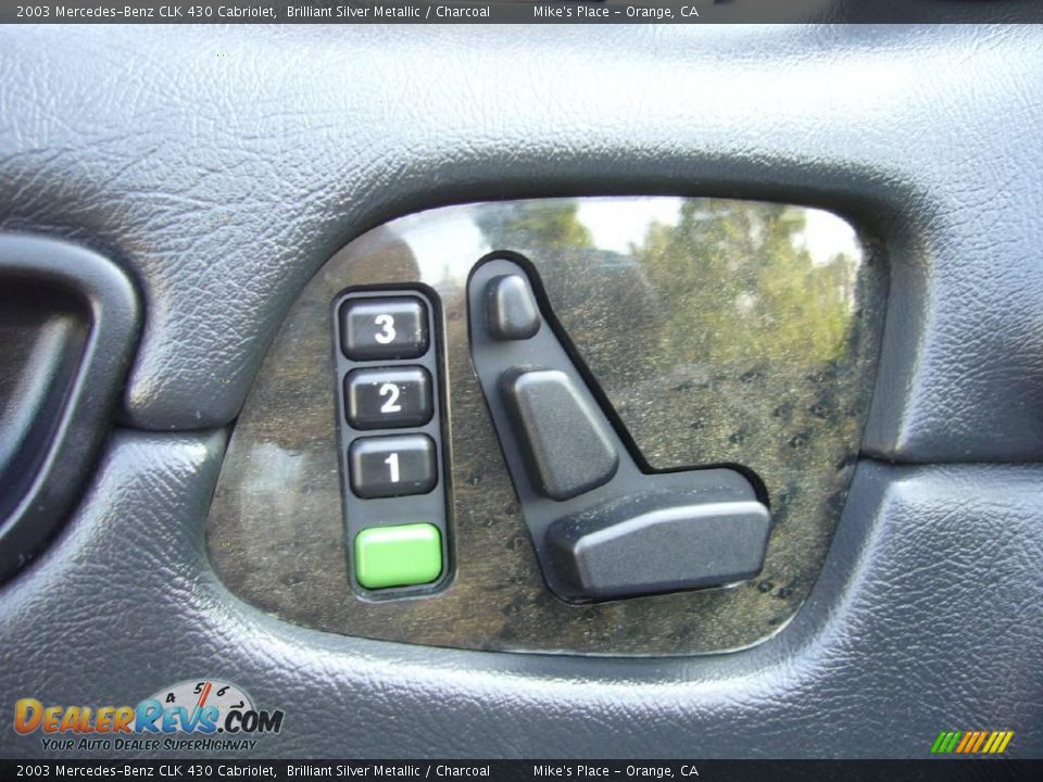 2003 Mercedes-Benz CLK 430 Cabriolet Brilliant Silver Metallic / Charcoal Photo #33