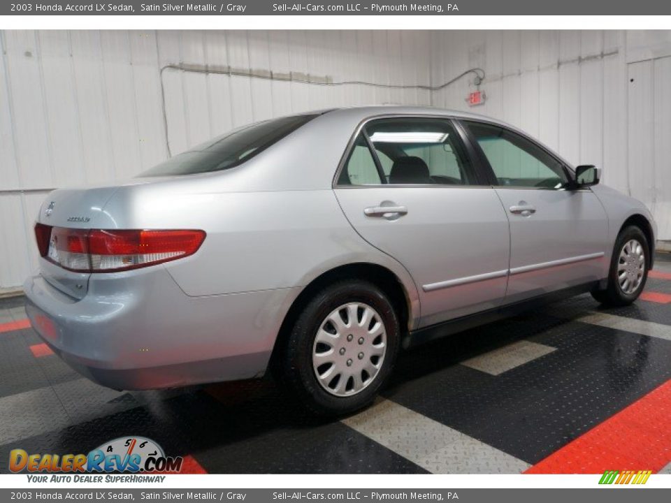 2003 Honda Accord LX Sedan Satin Silver Metallic / Gray Photo #7