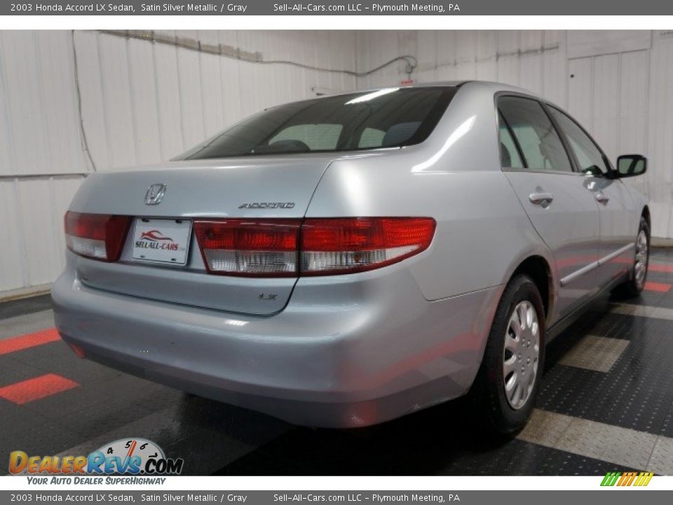 2003 Honda Accord LX Sedan Satin Silver Metallic / Gray Photo #8