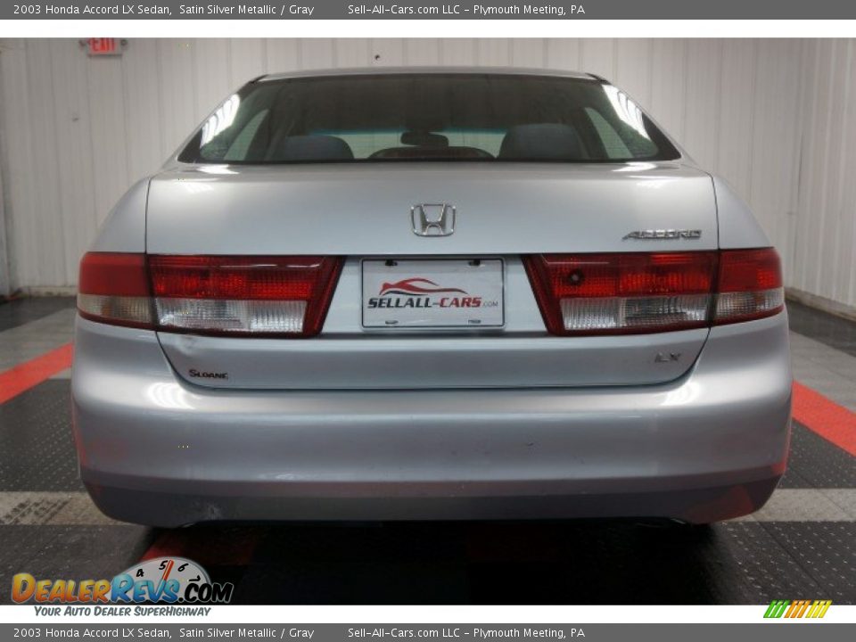 2003 Honda Accord LX Sedan Satin Silver Metallic / Gray Photo #9
