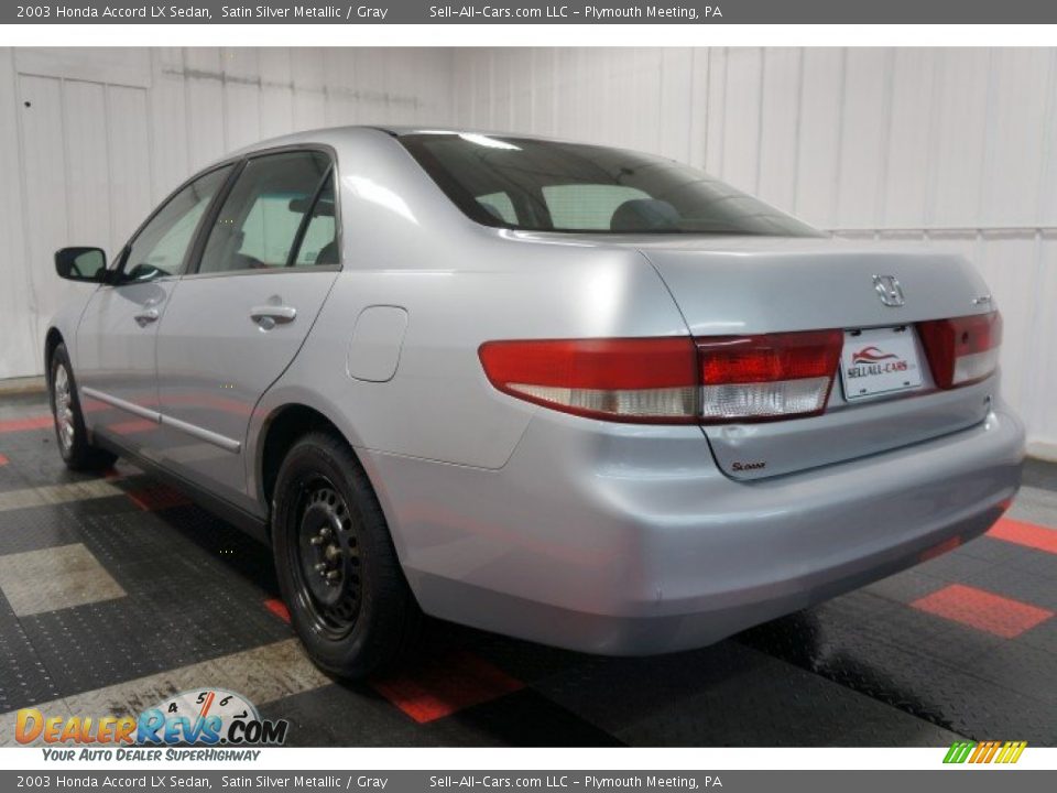 2003 Honda Accord LX Sedan Satin Silver Metallic / Gray Photo #10