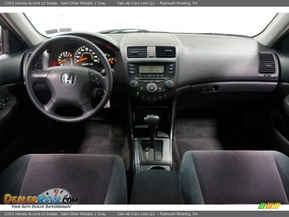 2003 Honda Accord LX Sedan Satin Silver Metallic / Gray Photo #21