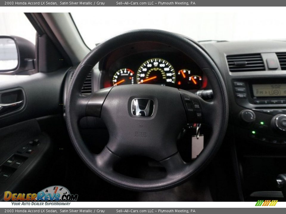 2003 Honda Accord LX Sedan Satin Silver Metallic / Gray Photo #22