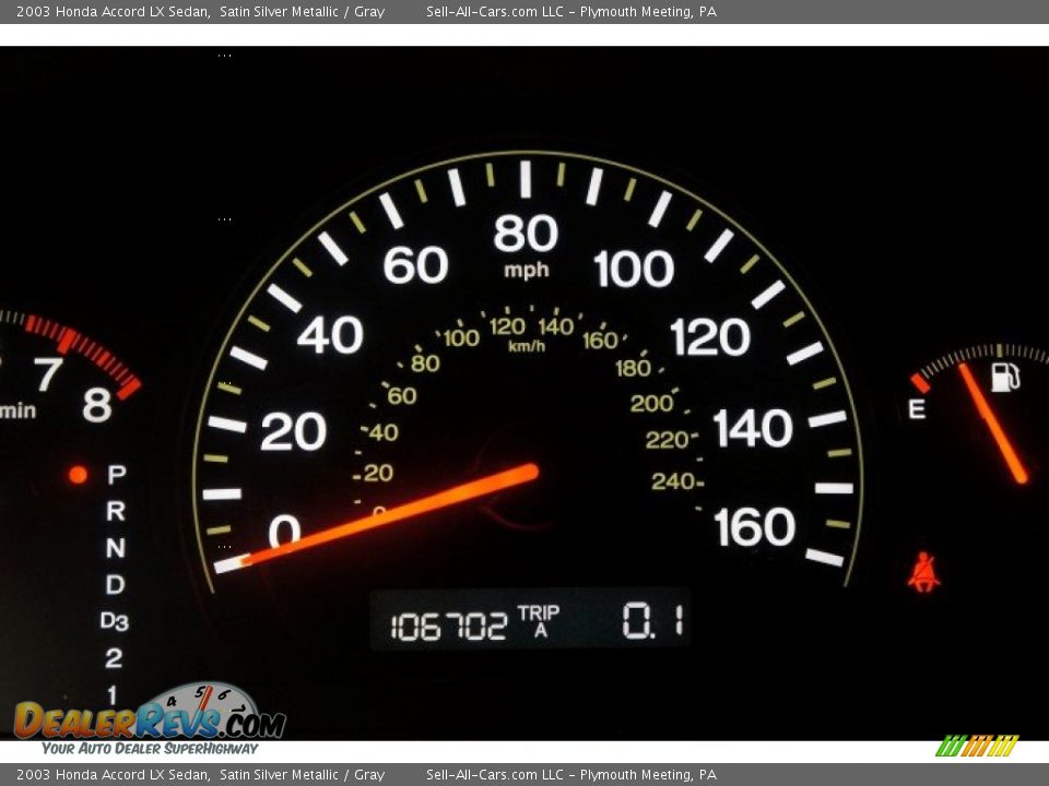 2003 Honda Accord LX Sedan Satin Silver Metallic / Gray Photo #26