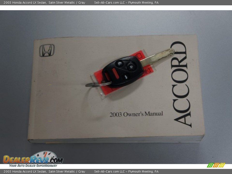 2003 Honda Accord LX Sedan Satin Silver Metallic / Gray Photo #28