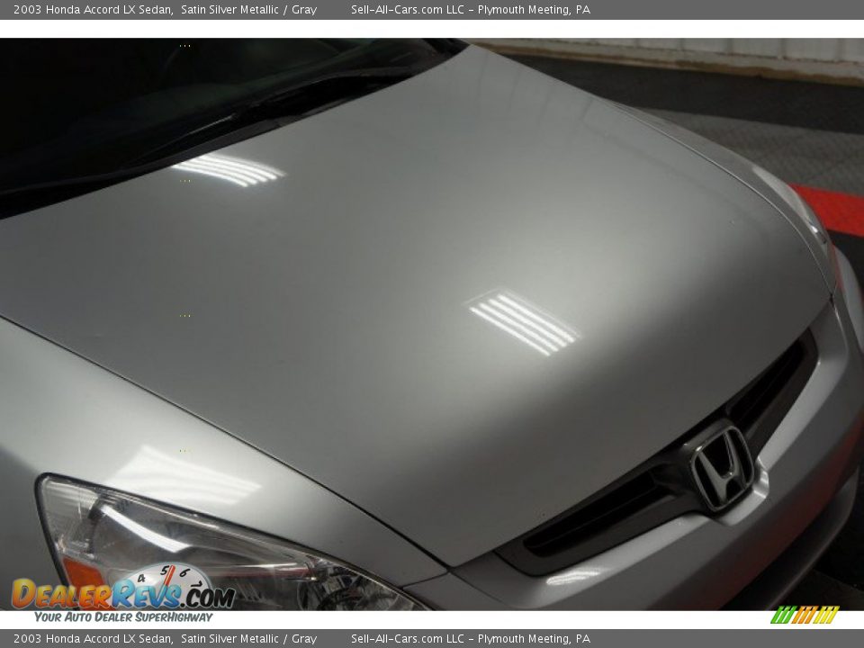 2003 Honda Accord LX Sedan Satin Silver Metallic / Gray Photo #34