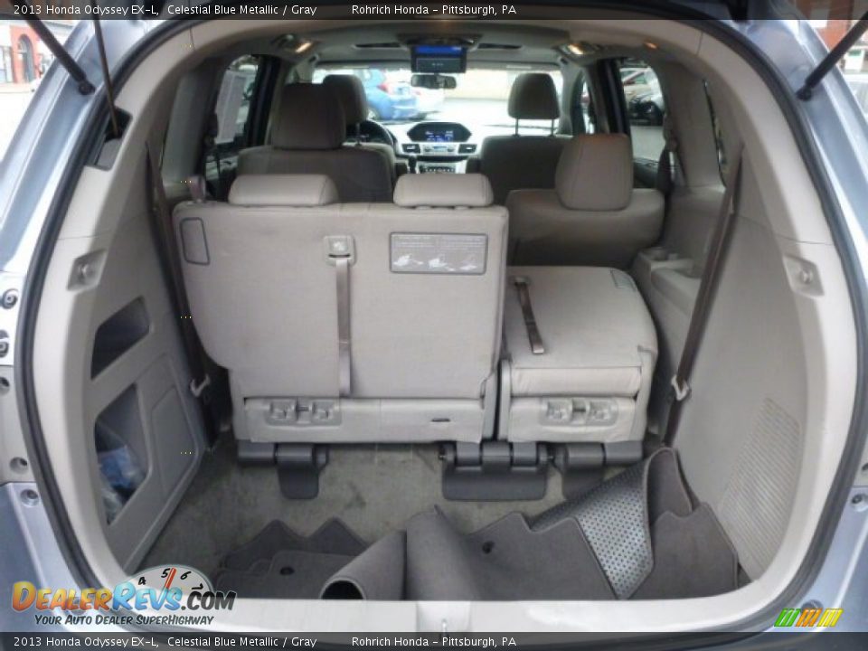 2013 Honda Odyssey EX-L Celestial Blue Metallic / Gray Photo #11