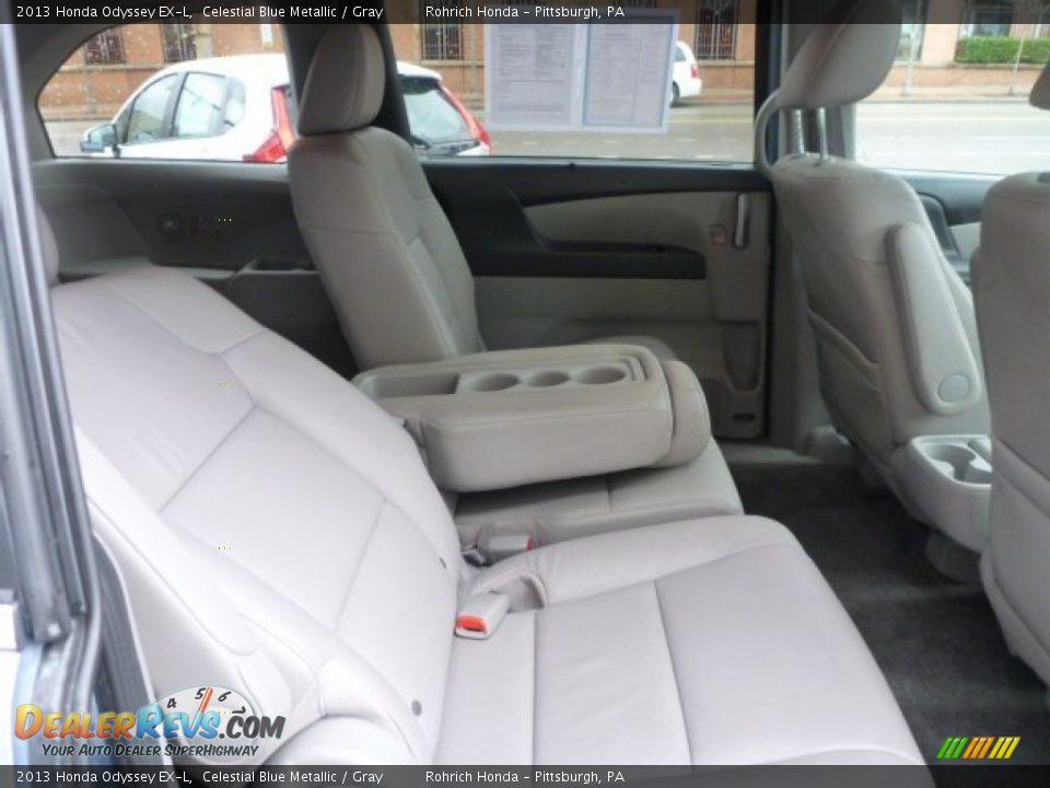 2013 Honda Odyssey EX-L Celestial Blue Metallic / Gray Photo #16