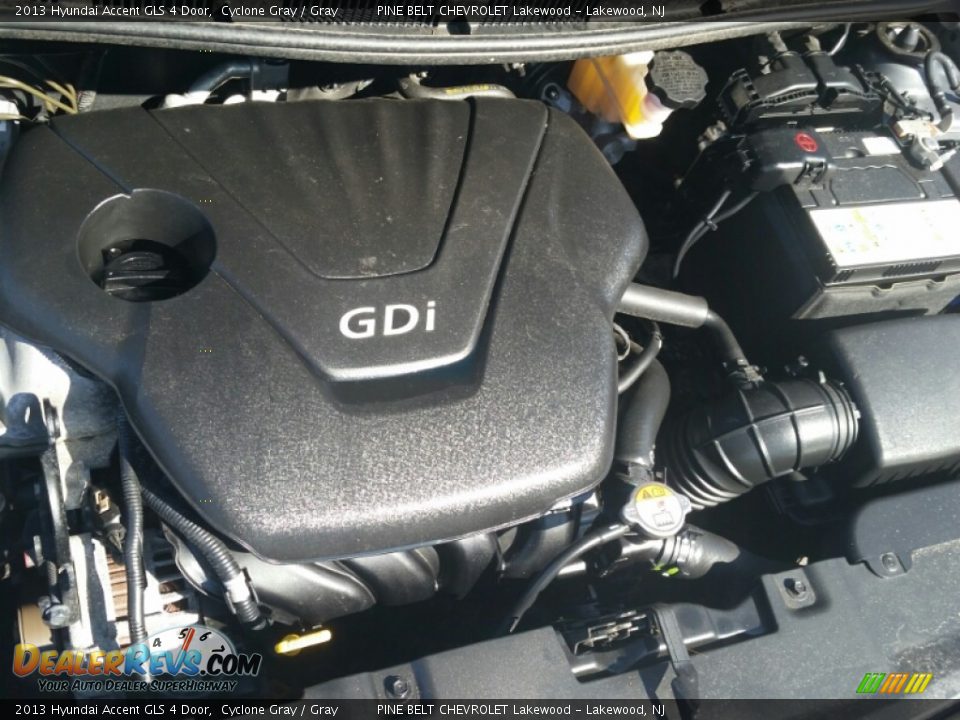 2013 Hyundai Accent GLS 4 Door Cyclone Gray / Gray Photo #5