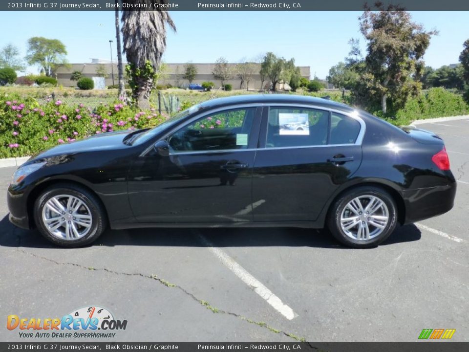 2013 Infiniti G 37 Journey Sedan Black Obsidian / Graphite Photo #14