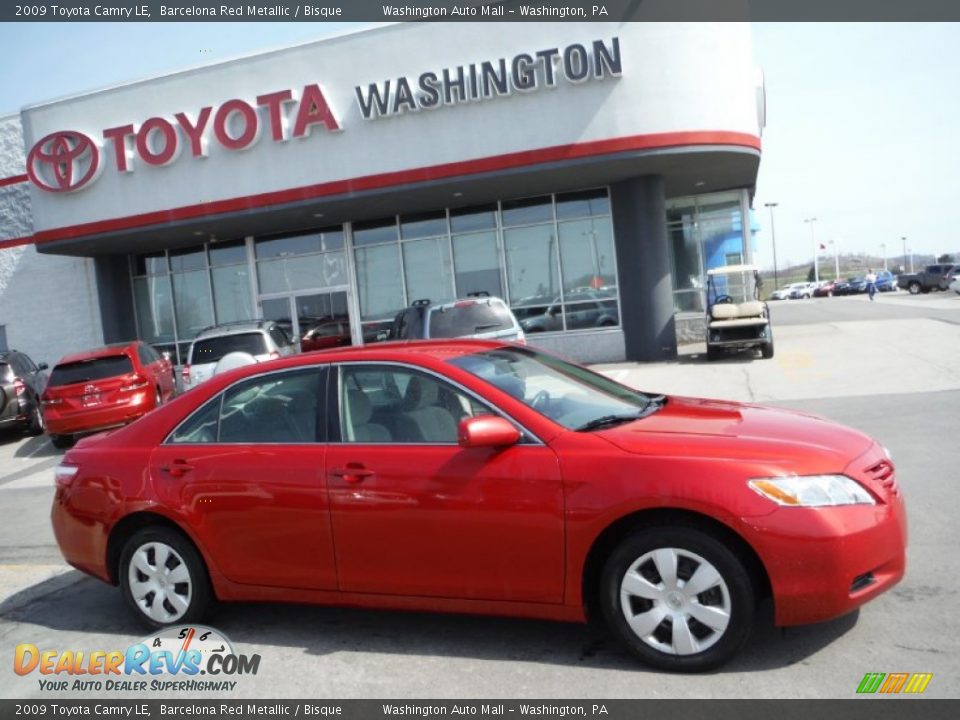 2009 Toyota Camry LE Barcelona Red Metallic / Bisque Photo #2