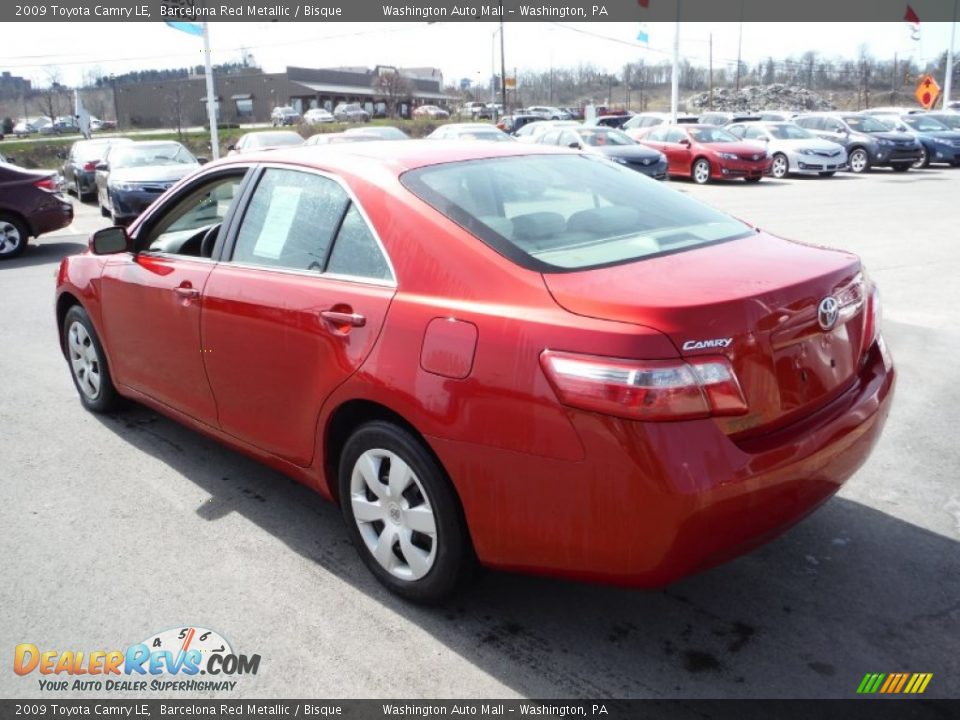 2009 Toyota Camry LE Barcelona Red Metallic / Bisque Photo #7