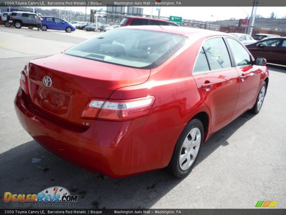 2009 Toyota Camry LE Barcelona Red Metallic / Bisque Photo #8