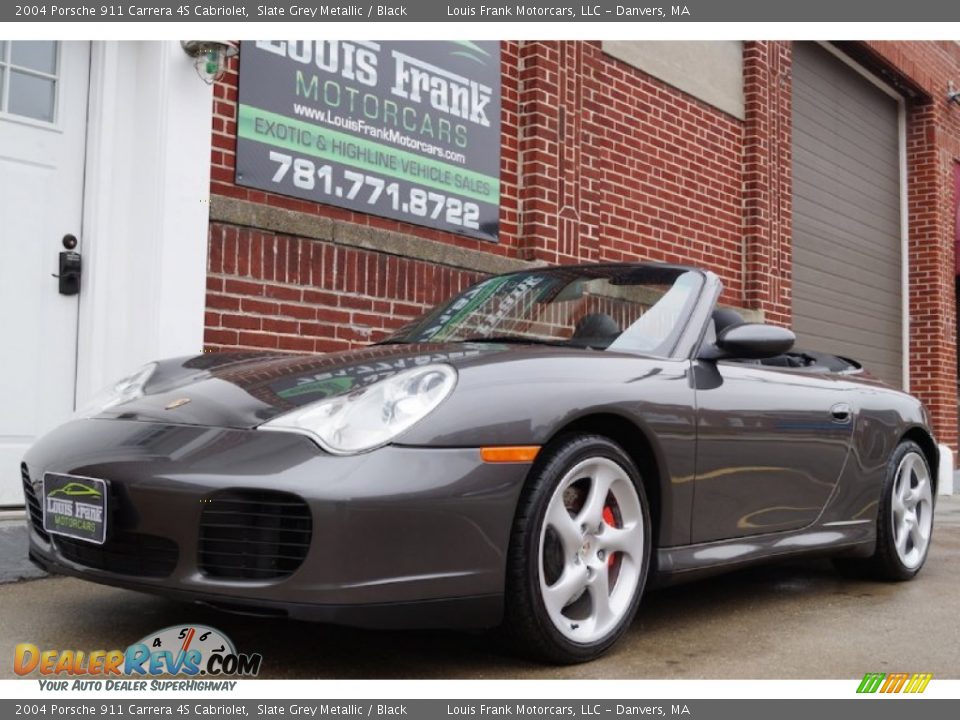 2004 Porsche 911 Carrera 4S Cabriolet Slate Grey Metallic / Black Photo #4