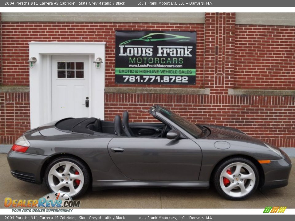 2004 Porsche 911 Carrera 4S Cabriolet Slate Grey Metallic / Black Photo #6