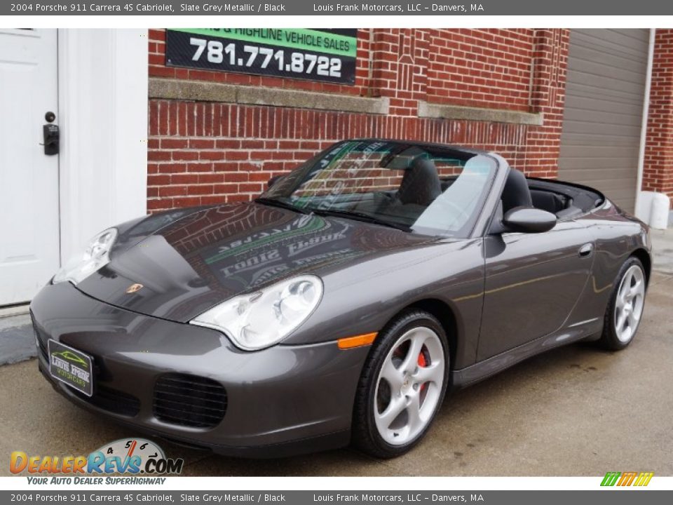 2004 Porsche 911 Carrera 4S Cabriolet Slate Grey Metallic / Black Photo #9