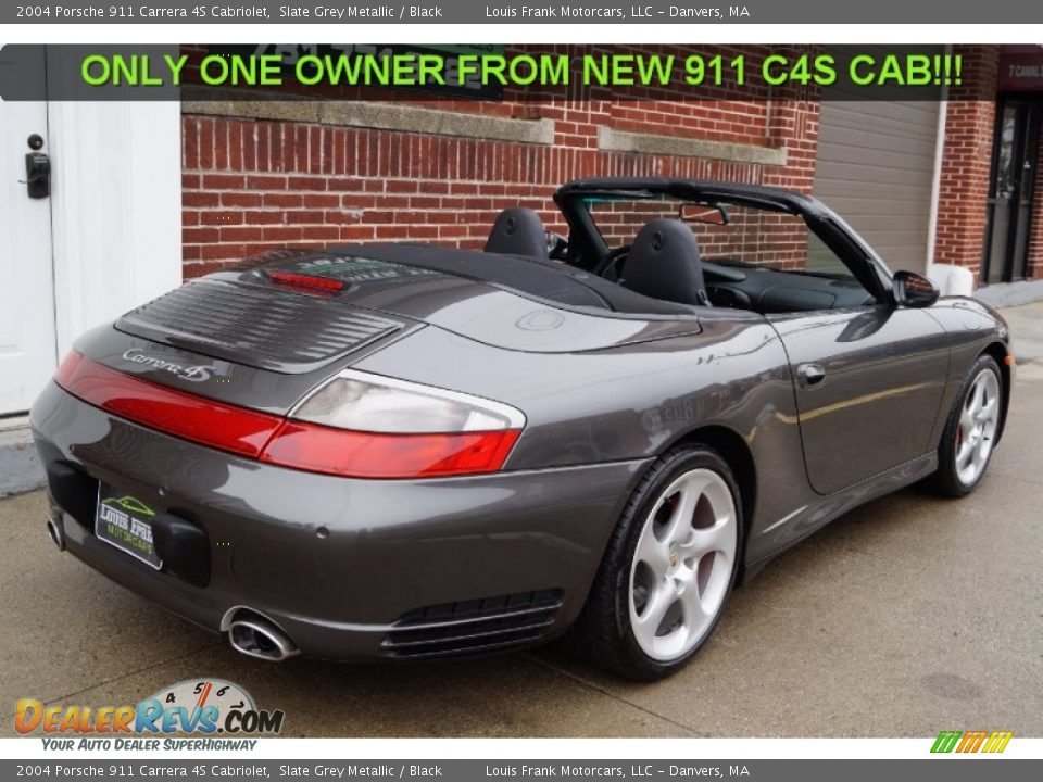 2004 Porsche 911 Carrera 4S Cabriolet Slate Grey Metallic / Black Photo #10