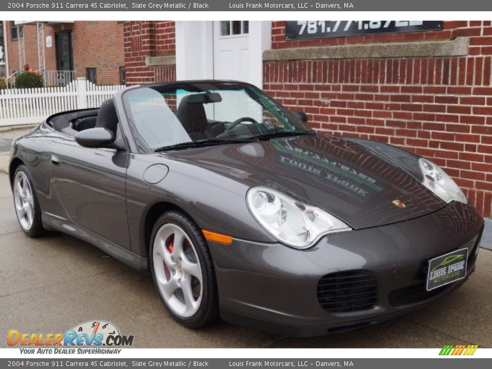2004 Porsche 911 Carrera 4S Cabriolet Slate Grey Metallic / Black Photo #11