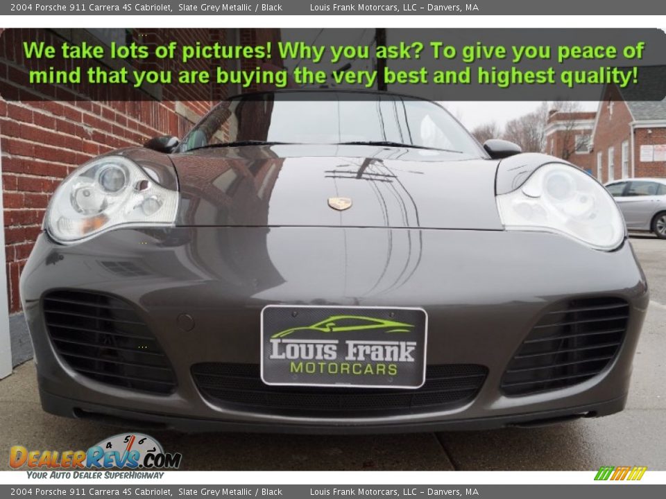 2004 Porsche 911 Carrera 4S Cabriolet Slate Grey Metallic / Black Photo #14