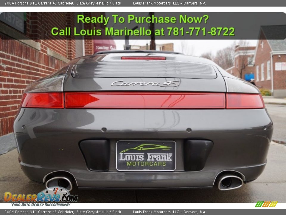 2004 Porsche 911 Carrera 4S Cabriolet Slate Grey Metallic / Black Photo #17