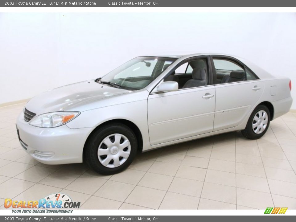 2003 Toyota Camry LE Lunar Mist Metallic / Stone Photo #3