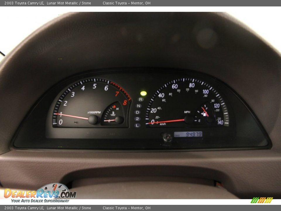 2003 Toyota Camry LE Lunar Mist Metallic / Stone Photo #7