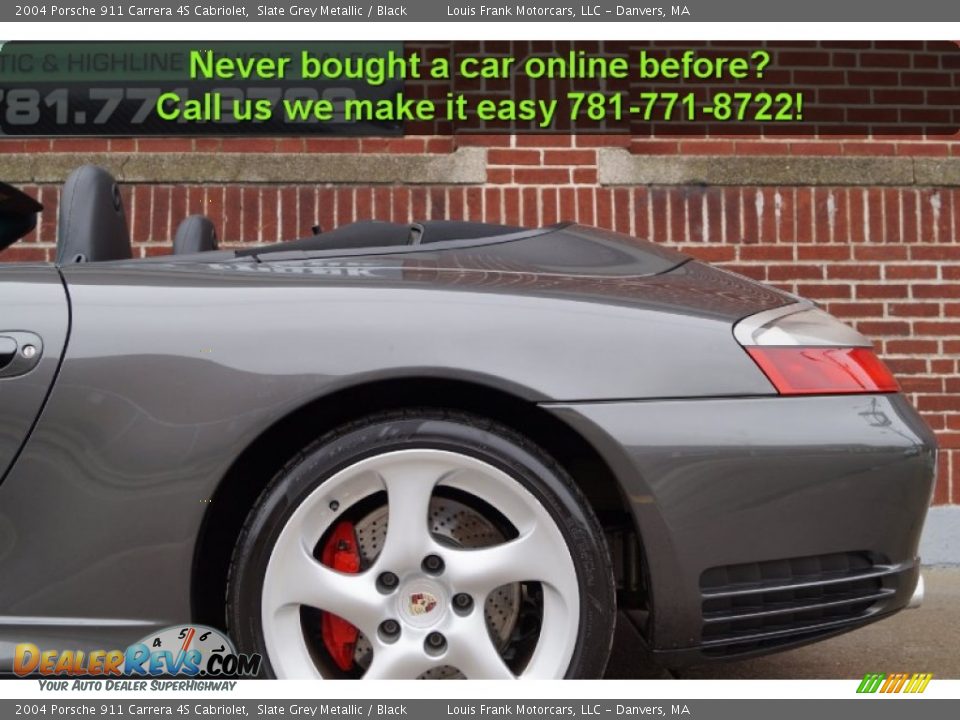 2004 Porsche 911 Carrera 4S Cabriolet Slate Grey Metallic / Black Photo #33