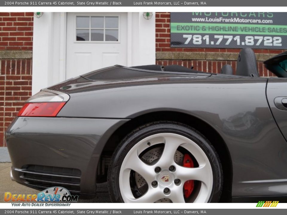2004 Porsche 911 Carrera 4S Cabriolet Slate Grey Metallic / Black Photo #34