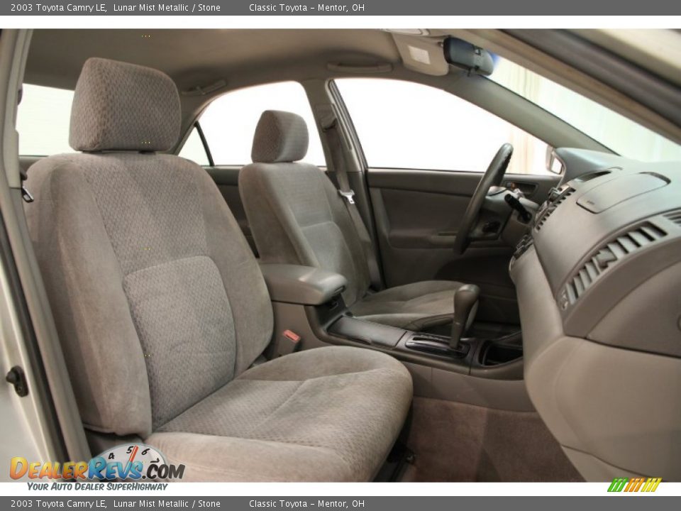 2003 Toyota Camry LE Lunar Mist Metallic / Stone Photo #11