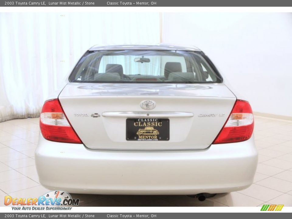 2003 Toyota Camry LE Lunar Mist Metallic / Stone Photo #14