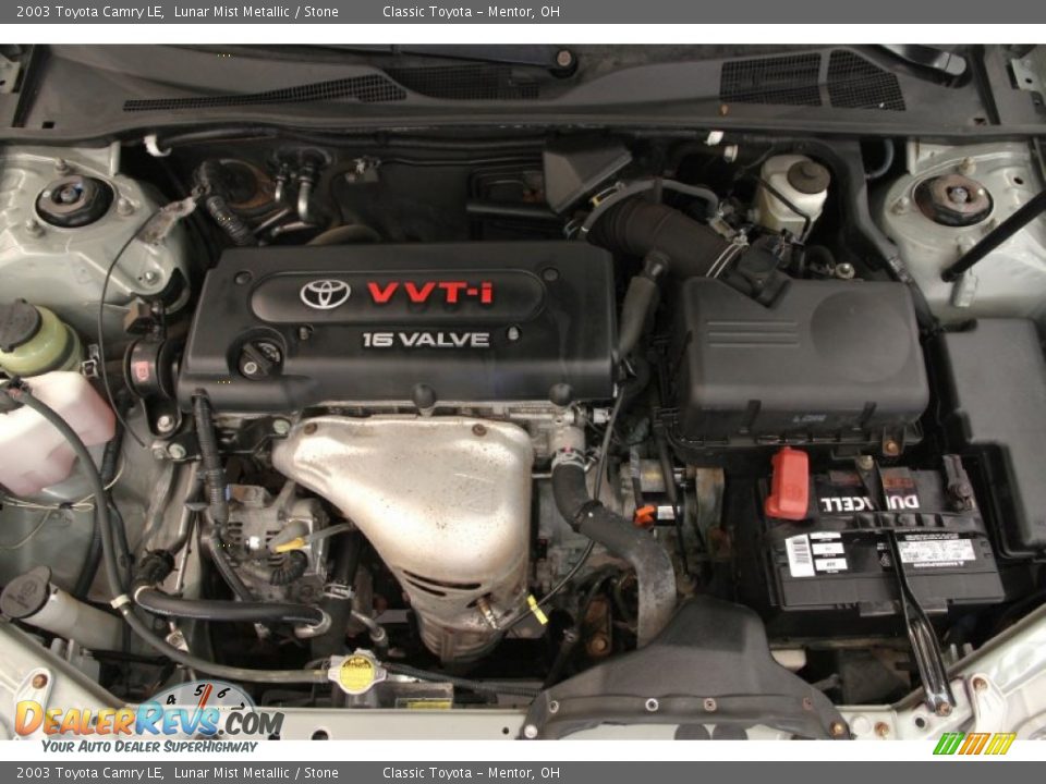 2003 Toyota Camry LE Lunar Mist Metallic / Stone Photo #15